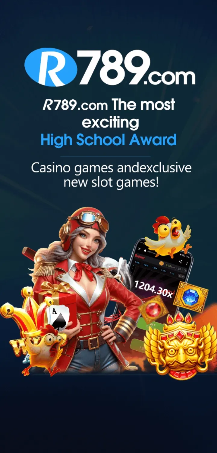 R789.com welcome screen promoting casino games and exclusive new slot games